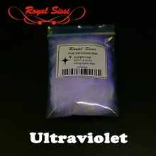 1bag UV ICE DUB ultraviolet with UV holo sparkle long holographic fibers fly tying materials for