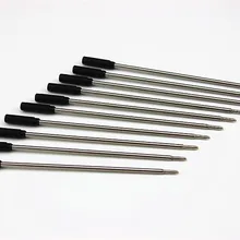 10 шт. Крест Стиль Стандартный черный шариковая ручка заправки перо среднего подходит для всех типов