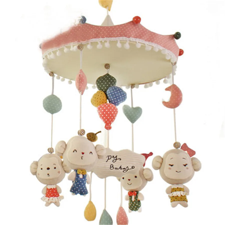 Musical Toys For 1 Year Old Bed Wind Bell Plastic Rattle 0 12 Months Animal Stuffed Miniature