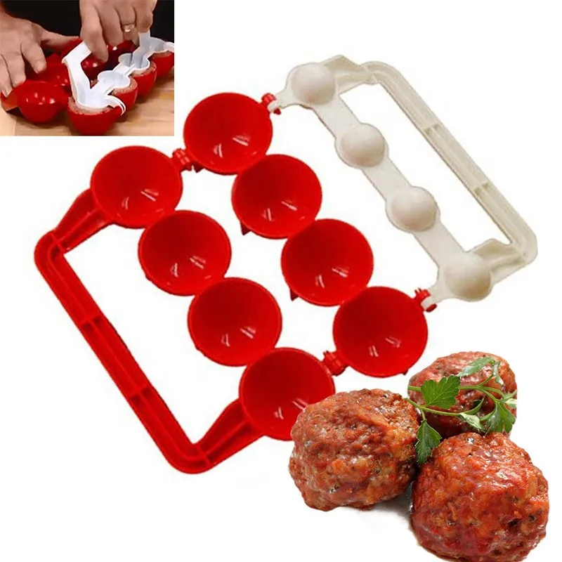 Meatball Maker 1Set Creative Plastic Meatball Fish Ball Maker Molds DIY