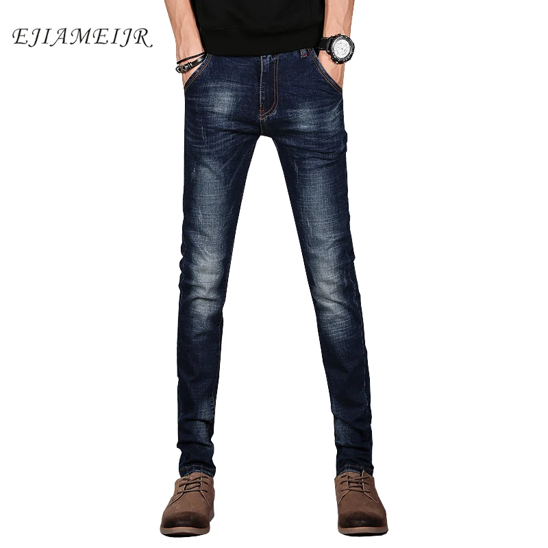 Hot Sale Men's Business Classic Leisure Jeans Basic styles men Jeans Slim fit pants High Quality Plus Size 8035