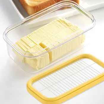 

Butter Slicer Cutter Stainless Steel Slicer Bread Cake Cheese Glass Keeper Storage Container Multifunction Kitchen Accessories