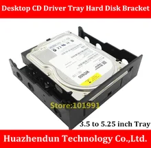 New Arrivals 3.5 to 5.25 Desktop CD Driver Tray Hard Disk Bracket SSD and HDD Conversion Bracket Giving away screws