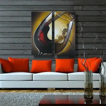 

100% Hand painted modern wall art picture living room home decor beautiful group oil painting on canvas no framed