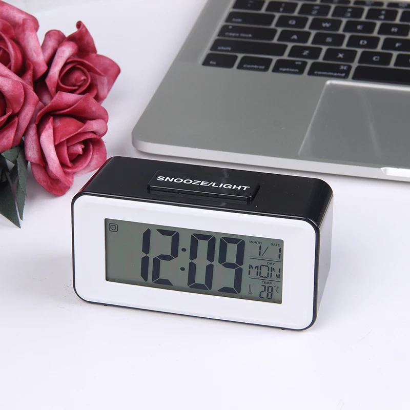  LED Alarm Clock Digital Table Clocks Student Clock With Week Snooze Thermometer Electronic Calendar