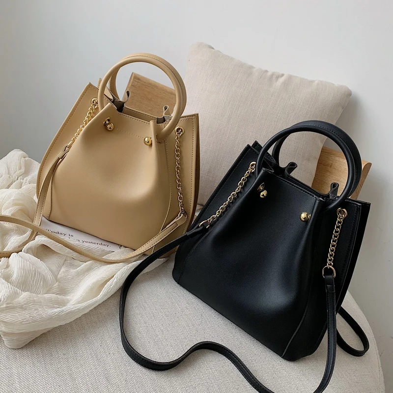 

Women Casual Handbags New Portable diagonal package Europe America shoulder bucket bag Vintage Crossbody Bags Big Tote B42-18