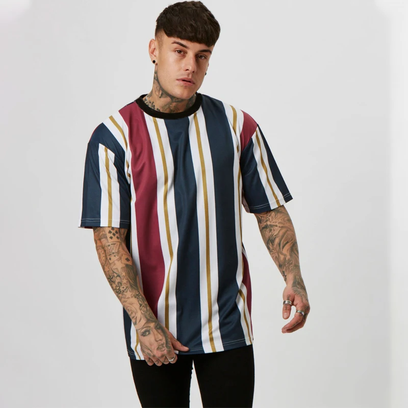 

Fashion street dress men's T-shirt 2019 summer brand casual T-shirt jogger men's sportswear short-sleeved fitness shirt