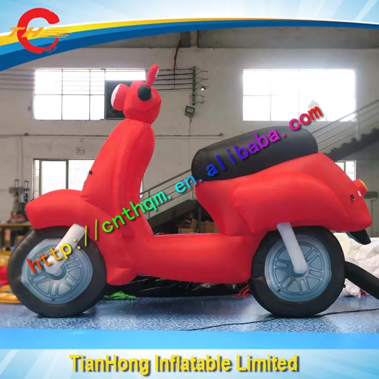 

Free shipping 4mLX3mH inflatable motor model / inflatable motorcycle / motorbike inflatable balloon for advertising display
