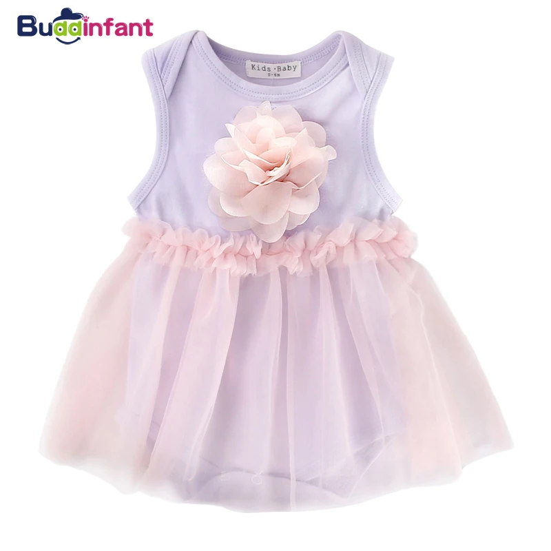 baby girl 1 year birthday dress summer sleeveless rompers floral