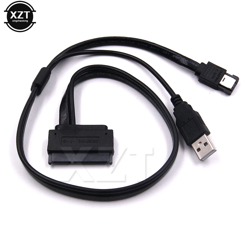 Hot sale 1PC Hard Disk Drive SATA 22Pin to SATA Data USB Powered Cable
