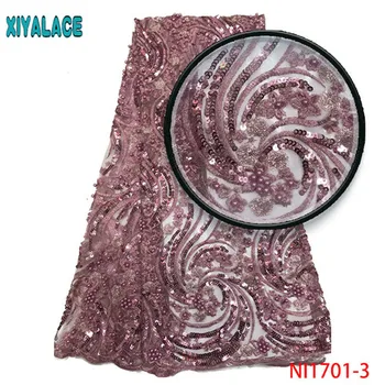 

Onion french lace fabric sequins fabric embroidery tulle lace fabric sequins lace for african wedding lace fabric NI1701