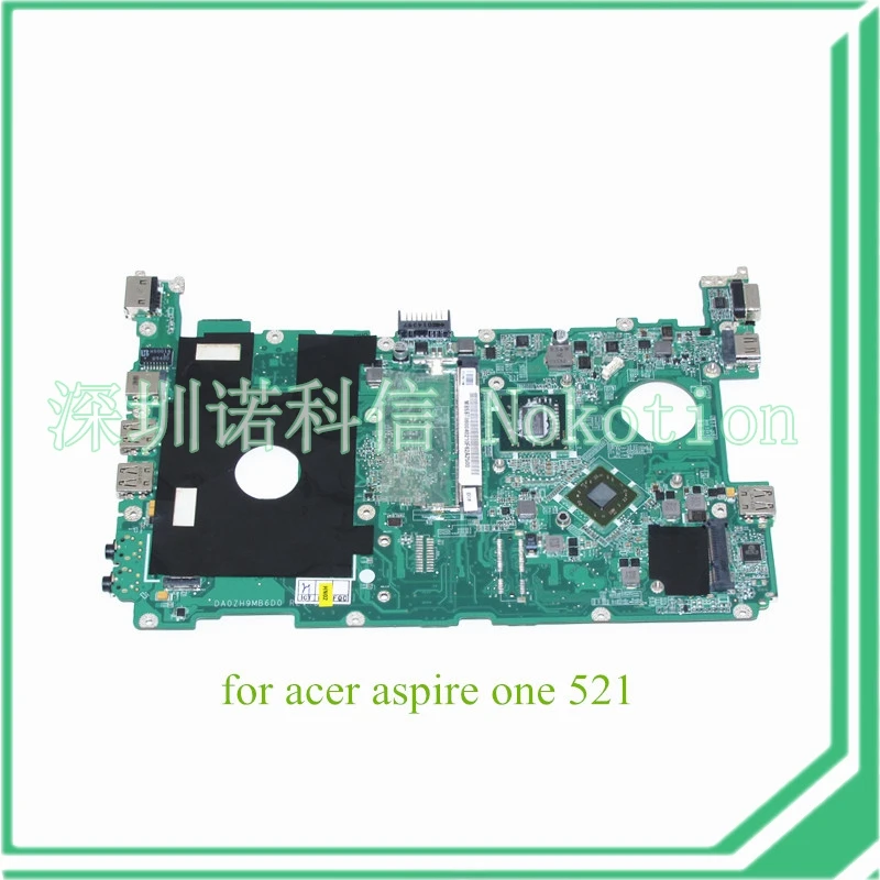 MB SBT06 004 DA0ZH9MB6D0 REV D MBSBT06004 For acer aspire one 521 laptop motherboard AMD Athlon