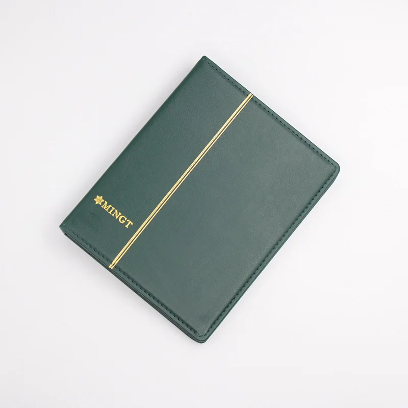 Coins Collection Album Coin Collection Album 3 Hole leather empty coin album paper money 20 sheets Commemorative Coin Collection album Folder