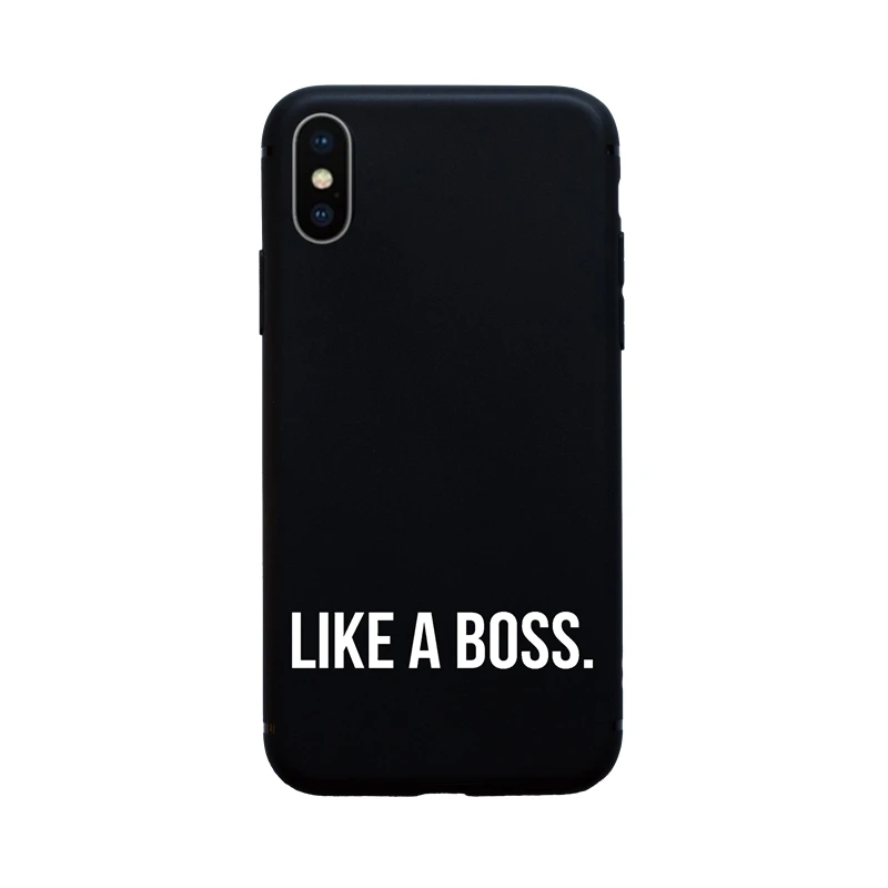 Классный мягкий чехол для телефона для iPhone 11Pro Max 7 8 Plus 6 6S Plus 5 SE X XS Max XR Phone MOM BOSS HONEY Cover Fundas Coque Shell