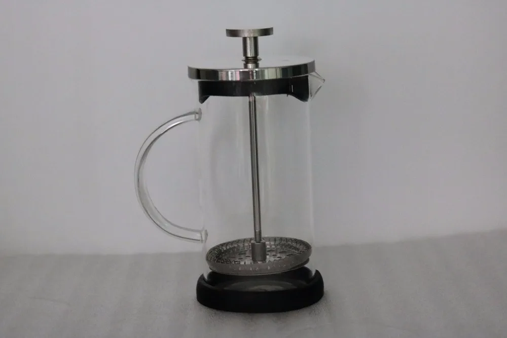 1PC French Presses 600ml Vertical Lines Coffee Pot Coffee Maker Kettle