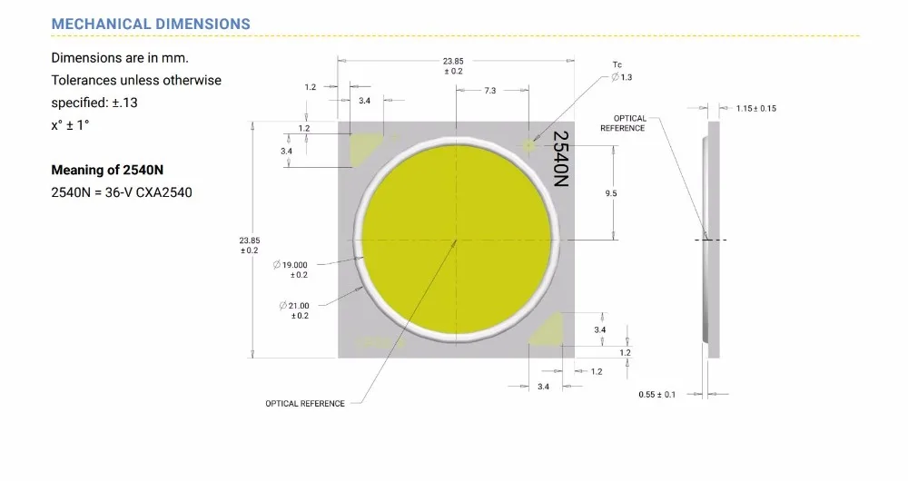 Cree CXA2530 CXA 2540 CXA3070White теплый белый 3000 к 60 Вт 100 Вт COB светодиодный диодный излучатель лампа чипы светильник светодиодный светильник