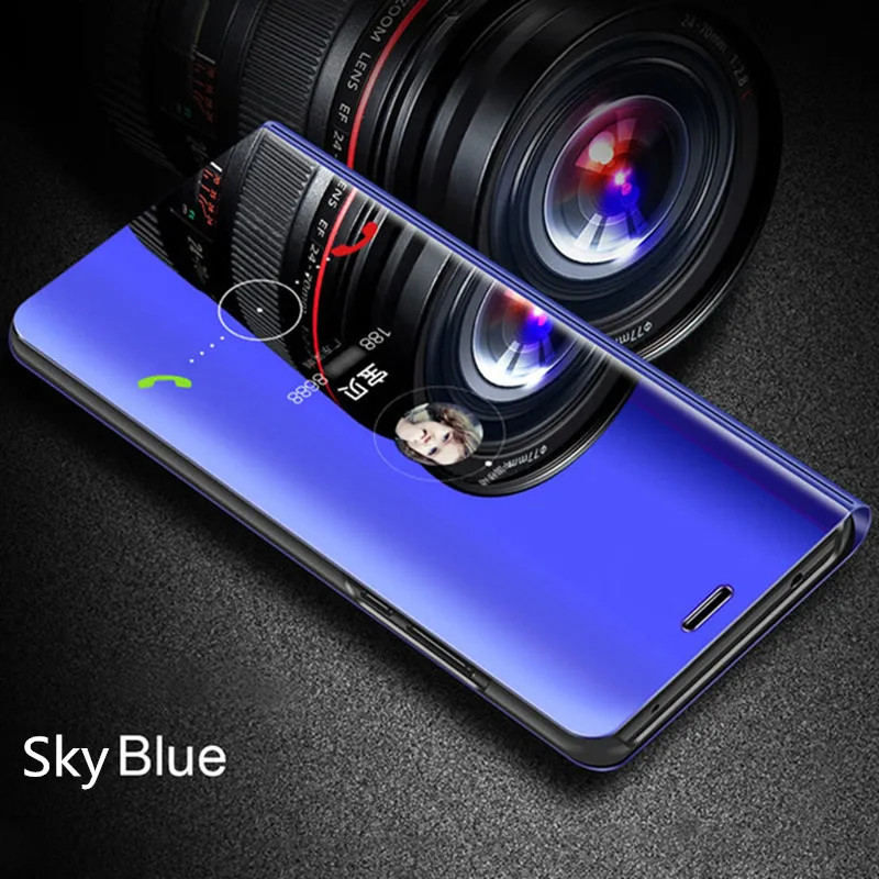 Смарт mi rror флип-чехол для Xiaomi 8 8SE крышка Filp Кожа прозрачный вид Чехлы Pro Lite чехол