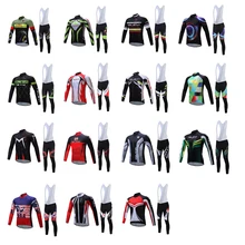 NEW China Factory Sports Mens Long Sleeve Road Racing Bike Ciclismo Bicycles Cycling Jersey Pants Trousers Set S M L XL XXL XXXL