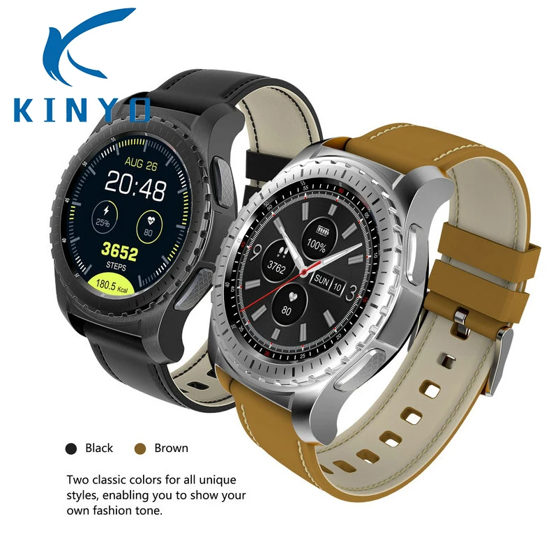 

Smart watch Phone Pedometer Heart Rate Monitoring Remote Camera 1.3 inch Bluetooth sports Smartwatch Men pk kw88 k88h w1 watch