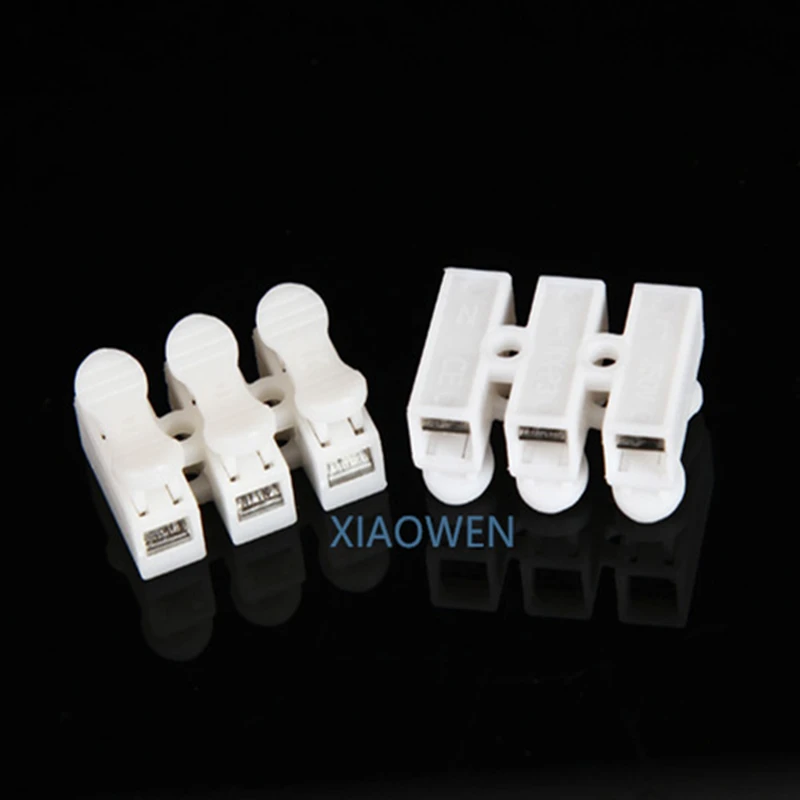 

electrical wire connectors20Pcs3P fast terminal wire connector press type 3 bit butt LED lamps and lanterns No Welding No Screws