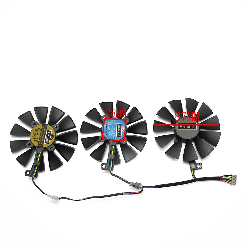 New 87MM PLD09210S12M PLD09210S12HH Cooling Fan Replace For ASUS Strix GTX 1060 OC 1070 1080 GTX 1080Ti RX 480 Graphics Card Fan