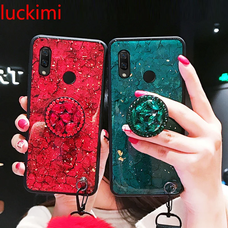 

For Huawei p20 lite P20 Pro nova 3 3i 3e Honor 10 Gold Bling Marble Case