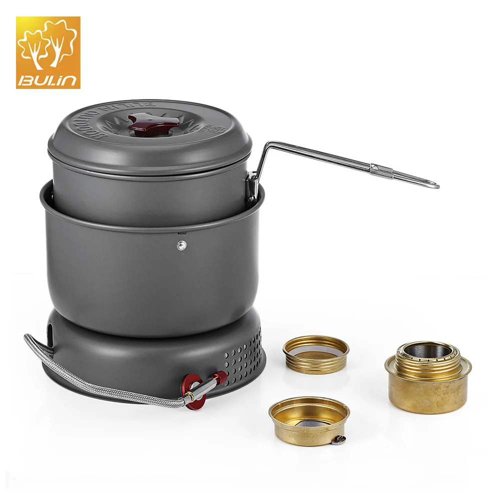 

BULIN BL100-Q1 Portable Outdoor Camping Stove Gas Alcohol Stainless Steel Outdoor Stove Picnic Dual-use Alcohol Burner Gas Stove