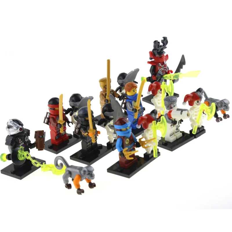

Hot 1Pcs Ninja Building Blocks Jay Lloyd Nya Cole Kai Skylor Zane Pythor Chen s Toy Figures Christmas Gift