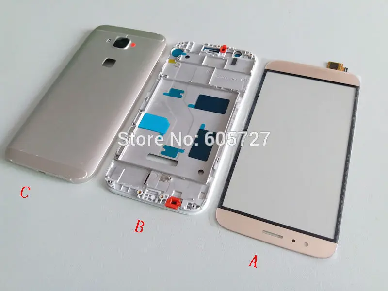 

Front Frame Middle Bezel Battery Door Replacement Full Housing Case Cover For Huawei G8 GX8 Complete Repair Parts