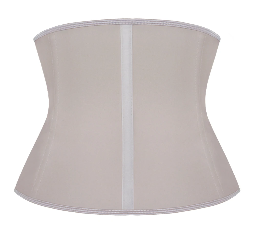 NB1512_01 Atbuty Waist Trainer 9 Inches Shot Torso Latex Waist Training Corset 9 Steel Boned hooks Body Shaper (16)