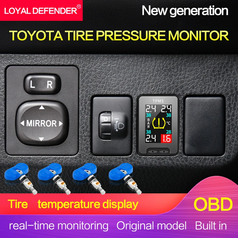 

Corrola Levin Camry Prado RAV4 High Lander Corrola Hybrid Levin Hybrid Land Cruiser OBD TPMS tire pressure monitoring