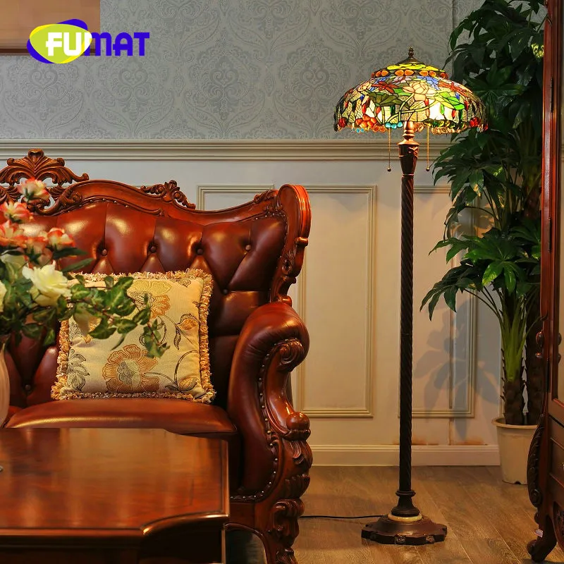 2019 Fumat 19 Inch Tiffany Hand Art Living Room Decoration Stained