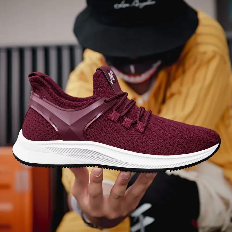

Mens Running Shoes 2019 Summer New Fashion Breathable Men Shoes Men Knitted Men Sneakers Zapatos Masculino Adulto Walking Sport