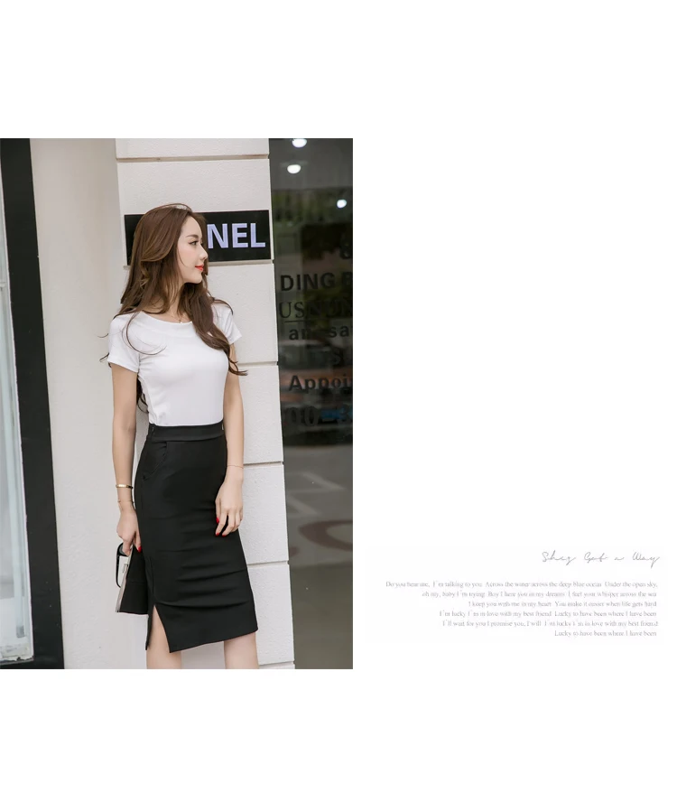 Мода Стиль осень плюс размер тонкая талия бедра юбка, чистый цвет черный красный одежда для женщин Корейская юбка элегантная 162F 25