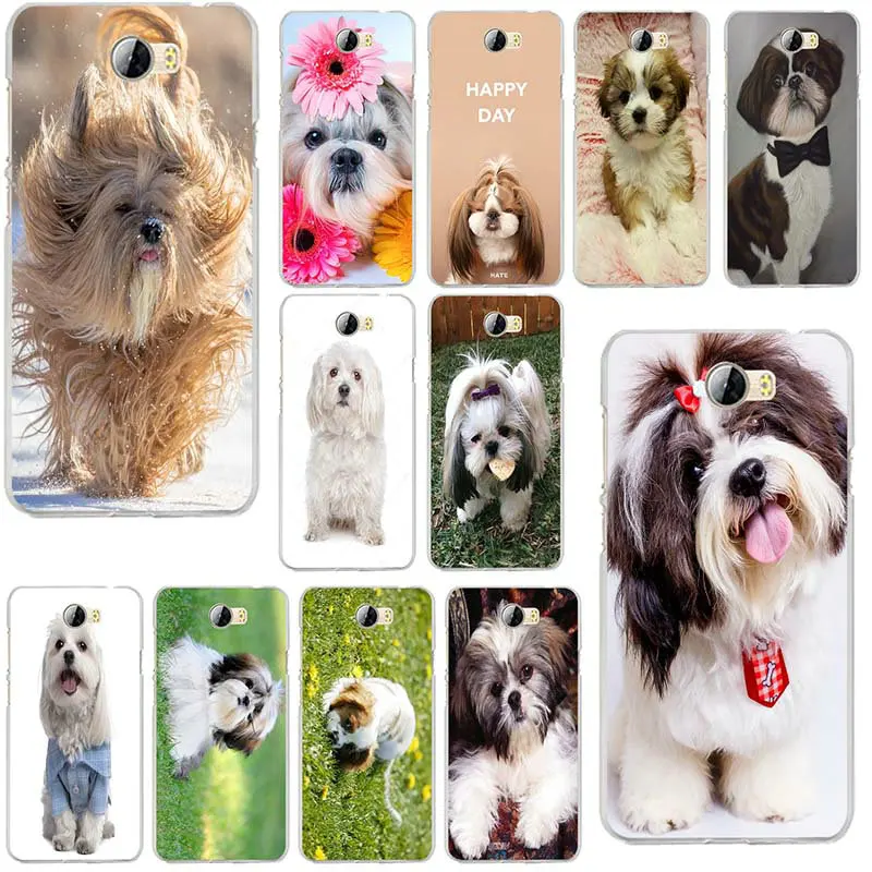 

Soft Phone Cases TPU for Huawei P8 P9 P10 P20 Lite Mate 10 Pro Y5 Y6 Y3 II Y7 Honor 6X 9 Lite Shih Tzu Shitzu Dog Puppy Puppies