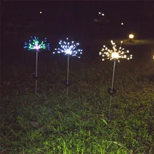2 шт. открытый газон Солнечный светодиодный свет Снежинка Форма фонари Открытый Газон садовые огни декоративные огни WWO66