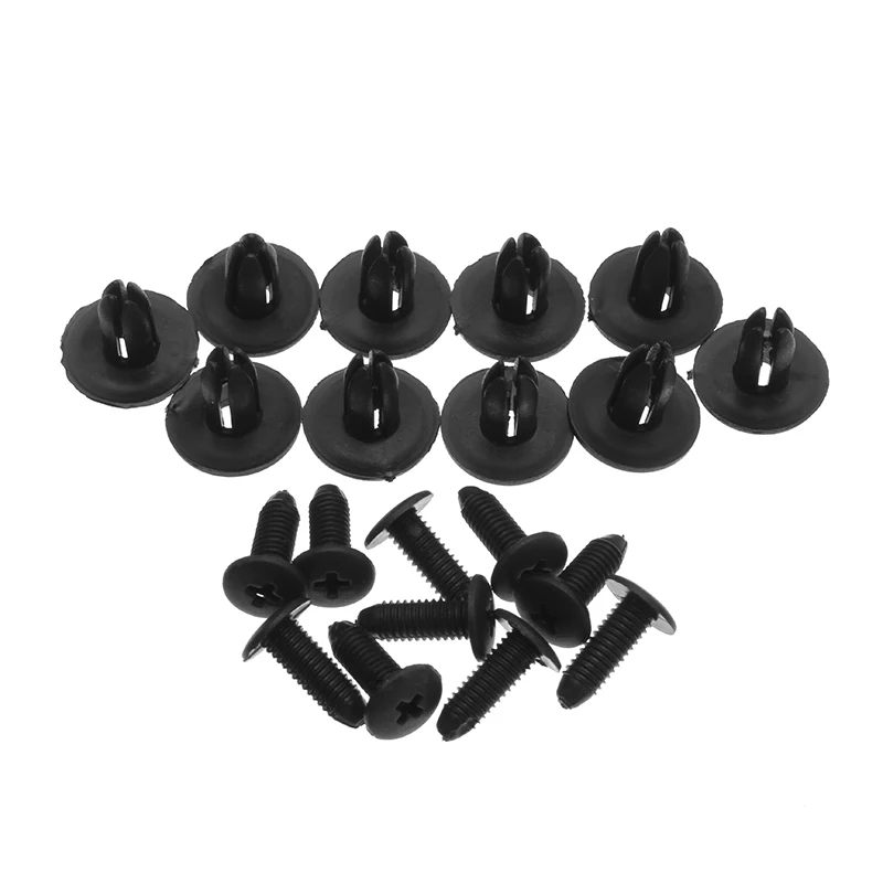 50 шт. черные пластиковые зажимы для винтов Mazda 323 626 329 9926 625 Toyota 4Runner MR2 Tercel 90467 06017|rivet