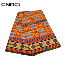 CNACI Ghana Kente Ткань дизайн Ghana восковая ткань с принтом 6 ярдов Горячая Распродажа Ghana Kente Ткань африканская настоящая восковая ткань с принтом