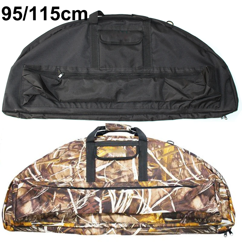 95cm 115cm Compound Bow Bag Archery Padded Layer Foam Bow Case Holder