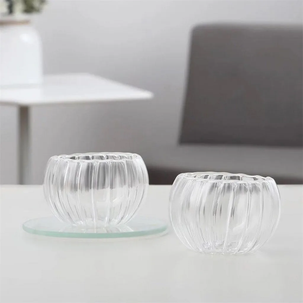 

Transparent Pumpkin Cup Double Insulation Coffee Milk Cup Creative Gift Milk Juice Glass Heat Resistant Present Mug #065