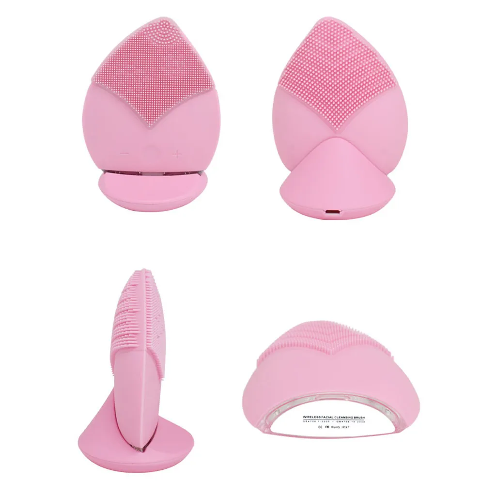 Ultrasónico limpiador Facial eléctrico lavado de cara de cuidado de la piel espinilla de vibración de la piel masajeador Limpieza facial Ultrasónico limpiador Facial eléctrico lavado de cara de cuidado de la piel espinilla de vibración de la piel masajeador Limpieza facial