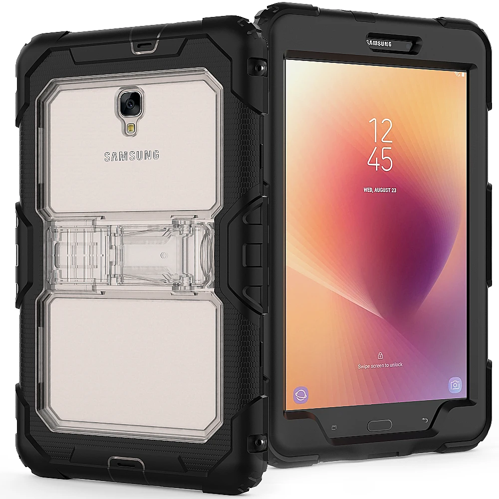 Coque чехол для samsung Galaxy Tab A 8,0 T380 T385 планшет 3 в 1 Гибридный армированный шт силиконовые чехлы для детей противоударный чехол-подставка