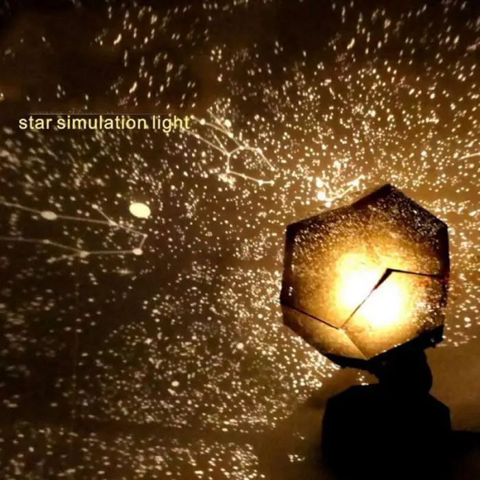 Romantic Star Projector Lamp Starry Sky Projection Night Light For Bedroom Living Room Kids Children Baby Gifts TN88