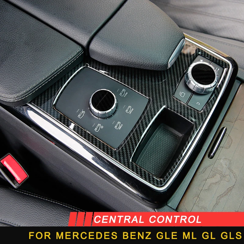

For Mercedes Benz GLE ML GL GLS Central Control Frame Cover Trim Sticker Accessories Auto