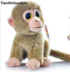Товары высокого качества около 18 см милые на корточках обезьяна плюшевые игрушки светло-коричневый Обезьяна Мягкая кукла детские игрушки