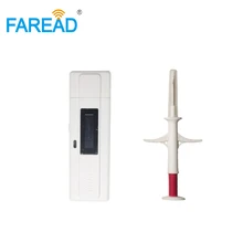 x1pc RFID ISO11784/5 FDX-B pet микрочип сканер+ x100pcs 2,12x12 мм Стандартный Икар имплантатов микрочип шприц с ярлыком