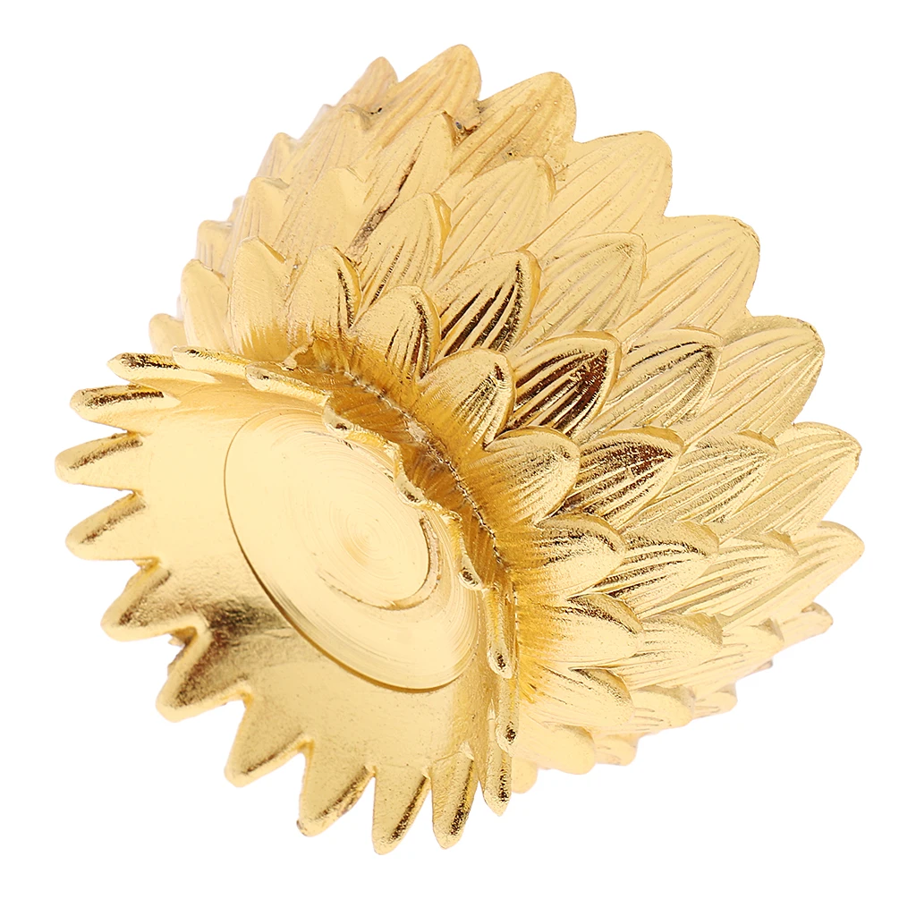 Lotus Flower Lamp Holder Ghee Lamp Holder Tibetan Oil Lamp Buddhist Supplies for Buddha Pray Home Decor