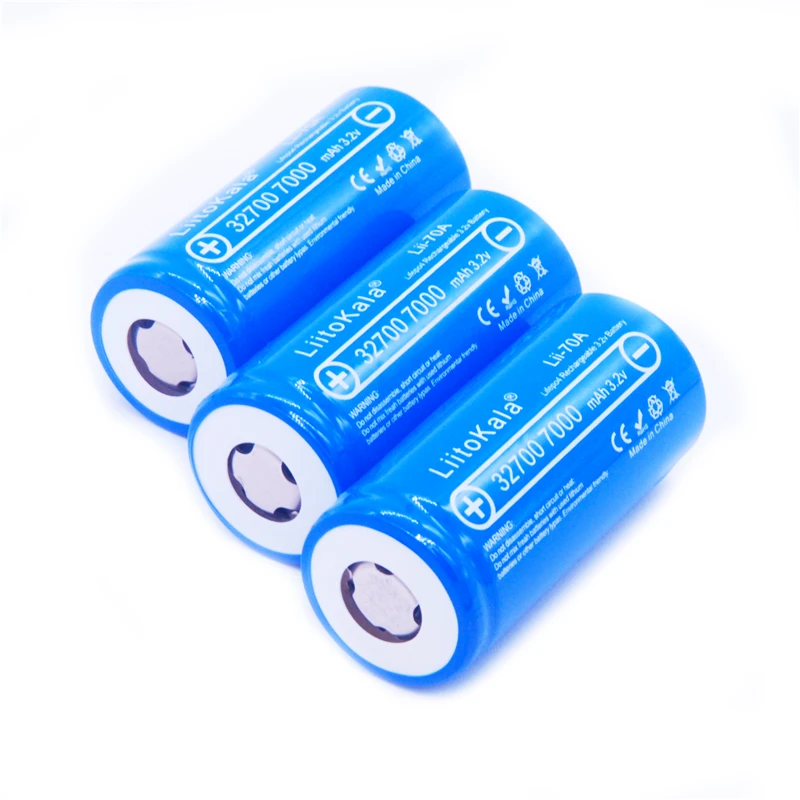 6pcs-LiitoKala-lii-70A-32700-lifepo4-cell-7000mah-3-2V-LiFePO4-rechargeable-battery-with-flat-top