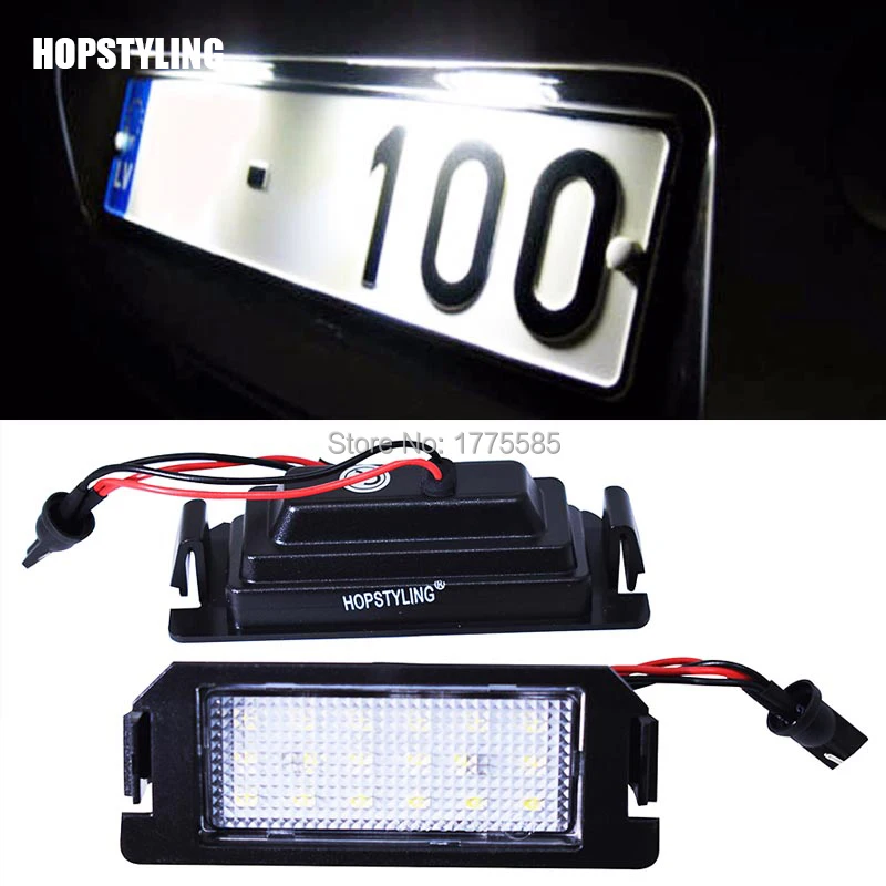 Hopstyling 2PCS/Lot LED Number License plate light Lamp for Kia Rio III