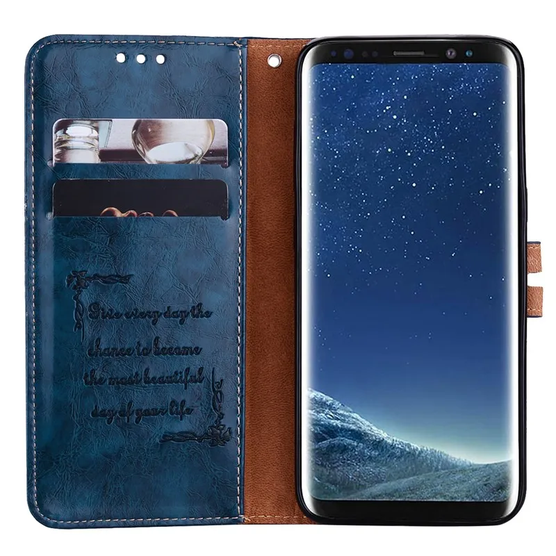 Кожаный чехол OUJINUO для Samsung galaxy s5 s6 s6edge s7 s7edge бумажник samsung s8 s9 plus|Чехлы-портмоне| |